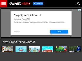 'gamezhero.com' screenshot