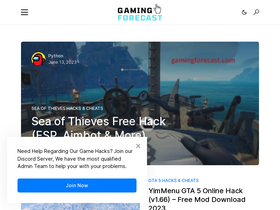 'gamingforecast.com' screenshot