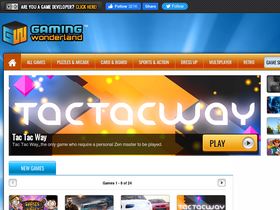 'gamingwonderland.com' screenshot