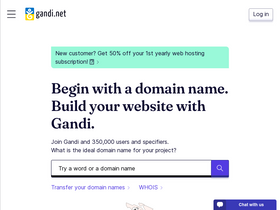 'gandi.net' screenshot
