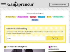 'ganjapreneur.com' screenshot