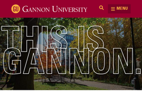 'gannon.edu' screenshot