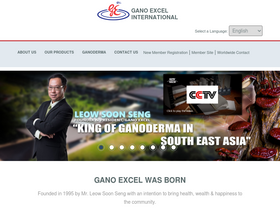 'ganoexcel.com' screenshot