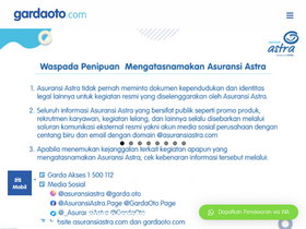 'gardaoto.com' screenshot