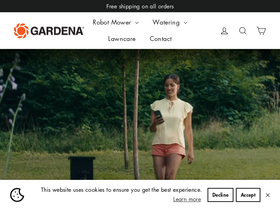 'gardena.com' screenshot