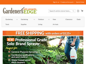 'gardenersedge.com' screenshot