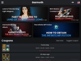 'garmoth.com' screenshot