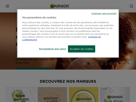 'garnier.fr' screenshot