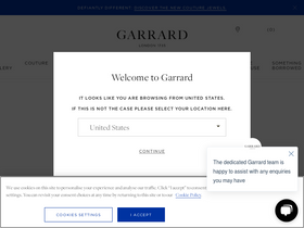 'garrard.com' screenshot