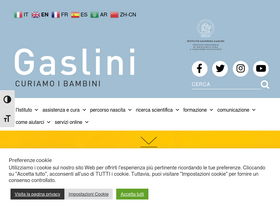 'amministrazione-trasparente.gaslini.org' screenshot