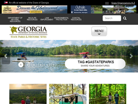 'gastateparks.org' screenshot
