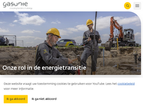 'gasunie.nl' screenshot
