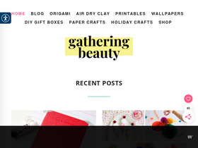 'gatheringbeauty.com' screenshot