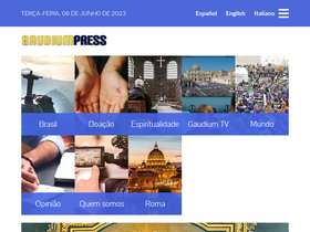 'gaudiumpress.org' screenshot