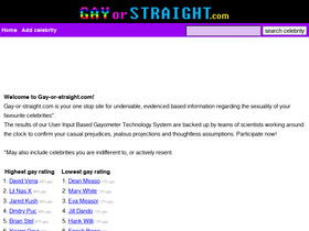 'gay-or-straight.com' screenshot