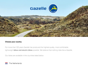 'gazellebikes.com' screenshot