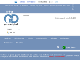 'gazetadigital.com.br' screenshot