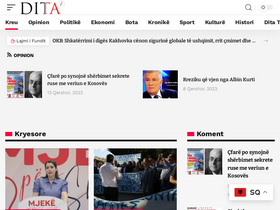 'gazetadita.al' screenshot