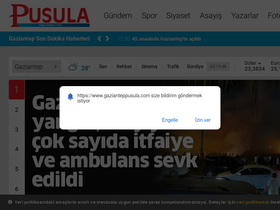 'gazianteppusula.com' screenshot