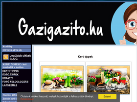 'gazigazito.hu' screenshot