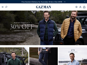 'gazman.com.au' screenshot