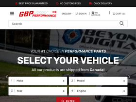 'gbpperformance.ca' screenshot