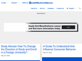 'gcertificationcourse.com' screenshot