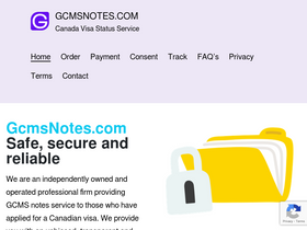 'gcmsnotes.com' screenshot
