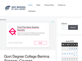'gdcbemina.com' screenshot