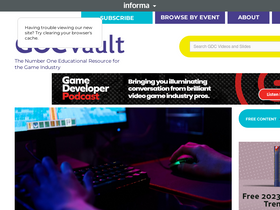 'gdcvault.com' screenshot