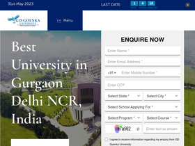 'gdgoenkauniversity.com' screenshot