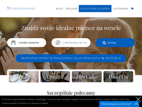 'gdziewesele.pl' screenshot