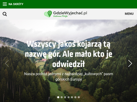 'gdziewyjechac.pl' screenshot