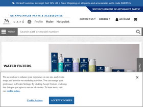 'geapplianceparts.com' screenshot