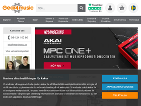 'gear4music.se' screenshot