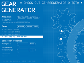 'geargenerator.com' screenshot