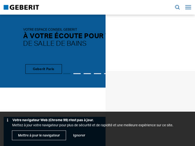 'geberit.fr' screenshot