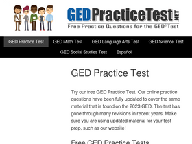 'gedpracticetest.net' screenshot