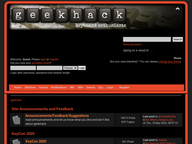 'geekhack.org' screenshot