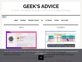 'geeksadvice.com' screenshot