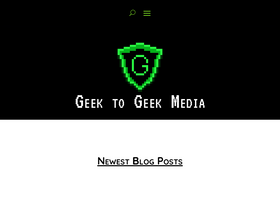 'geektogeekmedia.com' screenshot