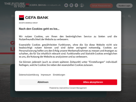 'gefa-bank.de' screenshot