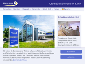 'gelenk-klinik.de' screenshot