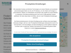 'gelenkexperten.com' screenshot