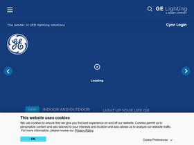 'gelighting.com' screenshot