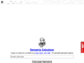 'gematrix.org' screenshot
