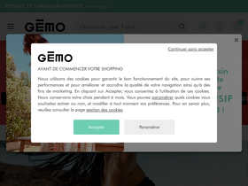 'gemo.fr' screenshot