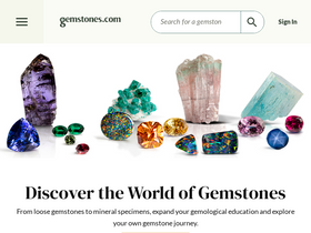 'gemstones.com' screenshot