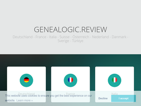 'genealogic.review' screenshot