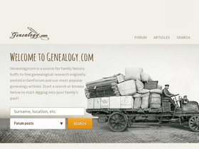 'genealogy.com' screenshot